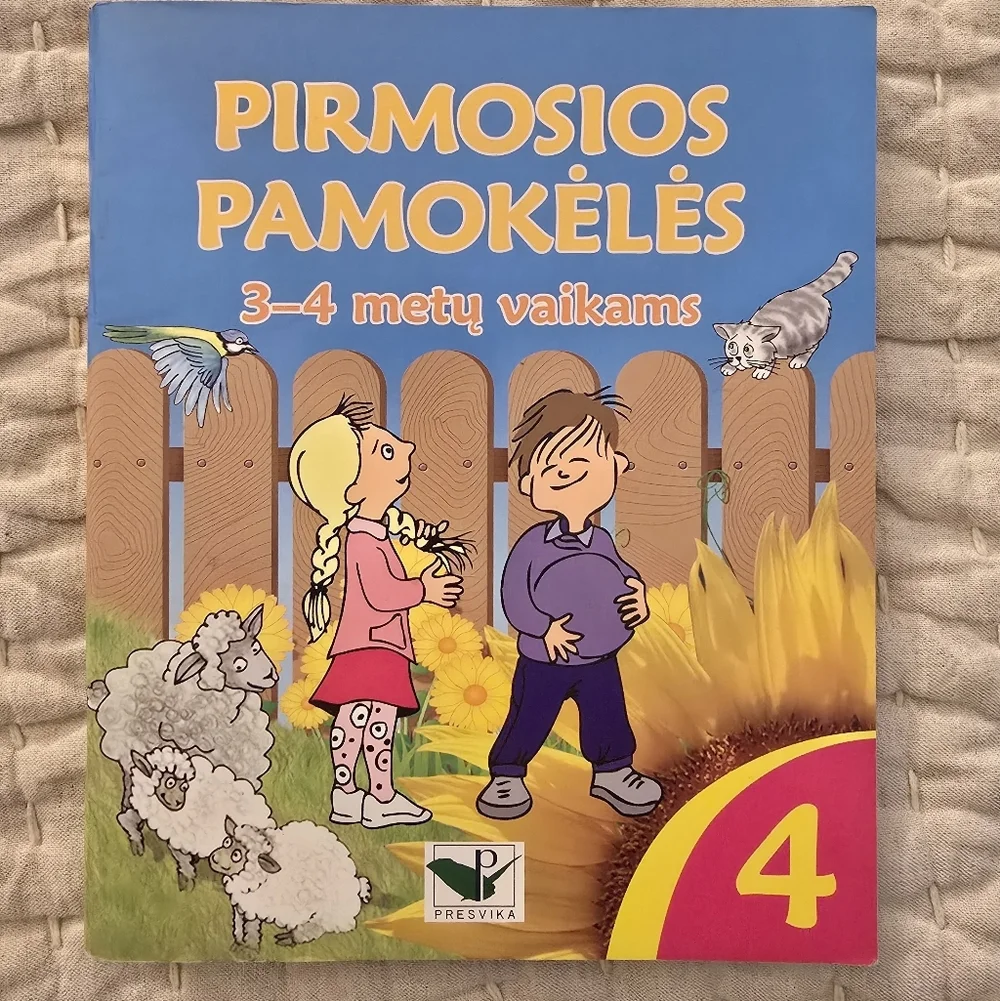 Lithuanian Speaking Fisher Price Dog, Books, Markers Set